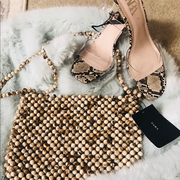 Zara vinyl and animal print heels - Picture 7 of 8